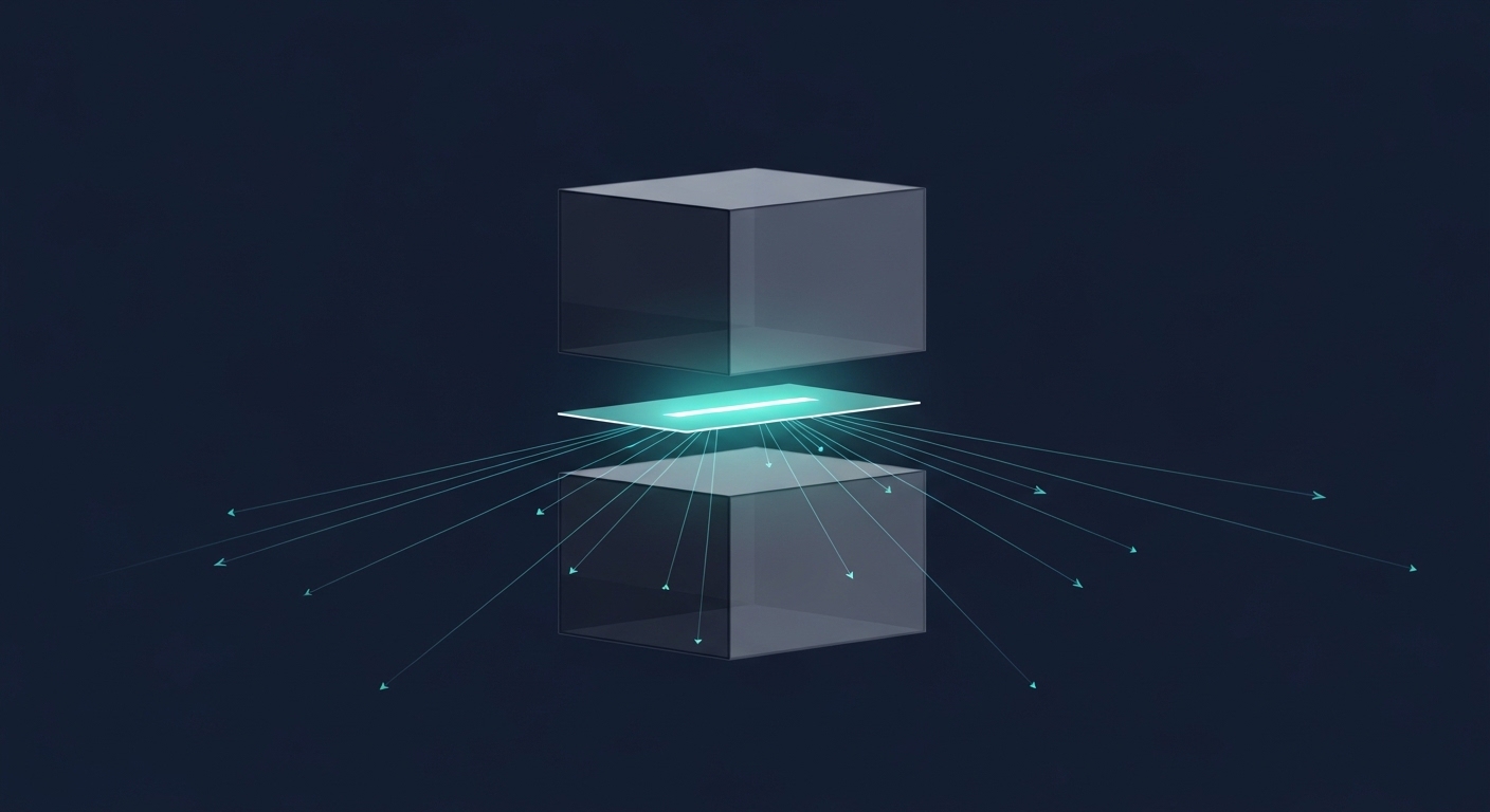 A thin inspection layer sits between the web server and the PHP runtime, intercepting the calls each worker makes.